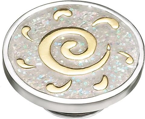 KJP450 - Gold Sun Swirl Sterling Silver and 18kt gold plated Jewelpop, Rare