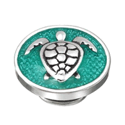 KJP103G - Myrtle the Turtle Caribbean Green Enamel JewelPop