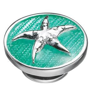 KJP133G - Starfish With Caribbean Green Enamel JewelPop