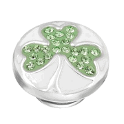 KJP300 - Ivory Shamrock Sparkle JewelPop